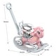 preview thumbnail 15 of 20, Rocking Horse for Toddlers, Balance Bike Ride On Toys with Push Handle,Backrest and Balance Board for Baby Girl and Boy
