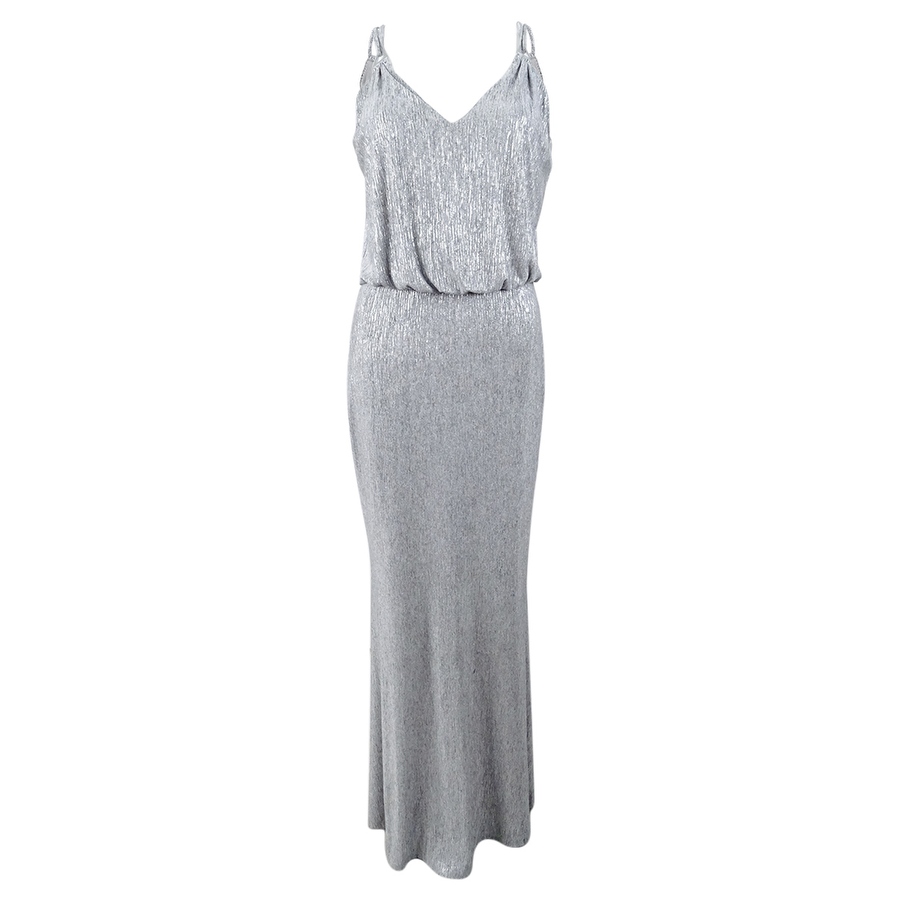 Calvin klein metallic blouson gown shop