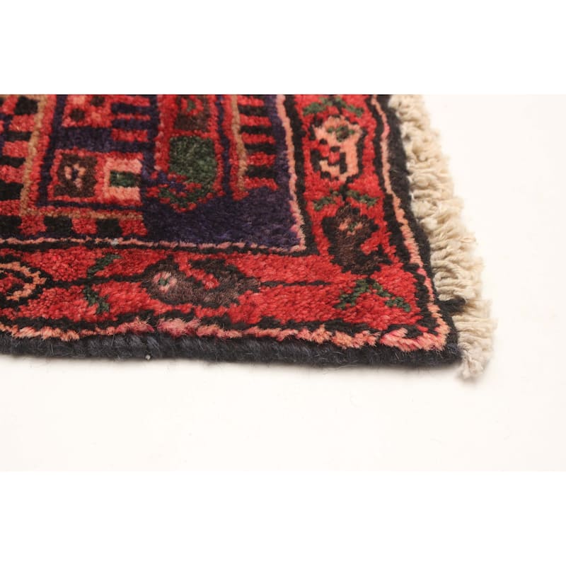 ECARPETGALLERY Hand-knotted Andelz Red Wool Rug - 4'2 x 7'6
