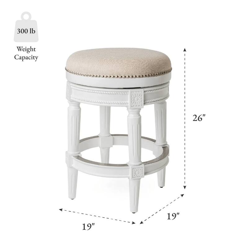 Maven Lane Pullman Backless Swivel Kitchen Stool