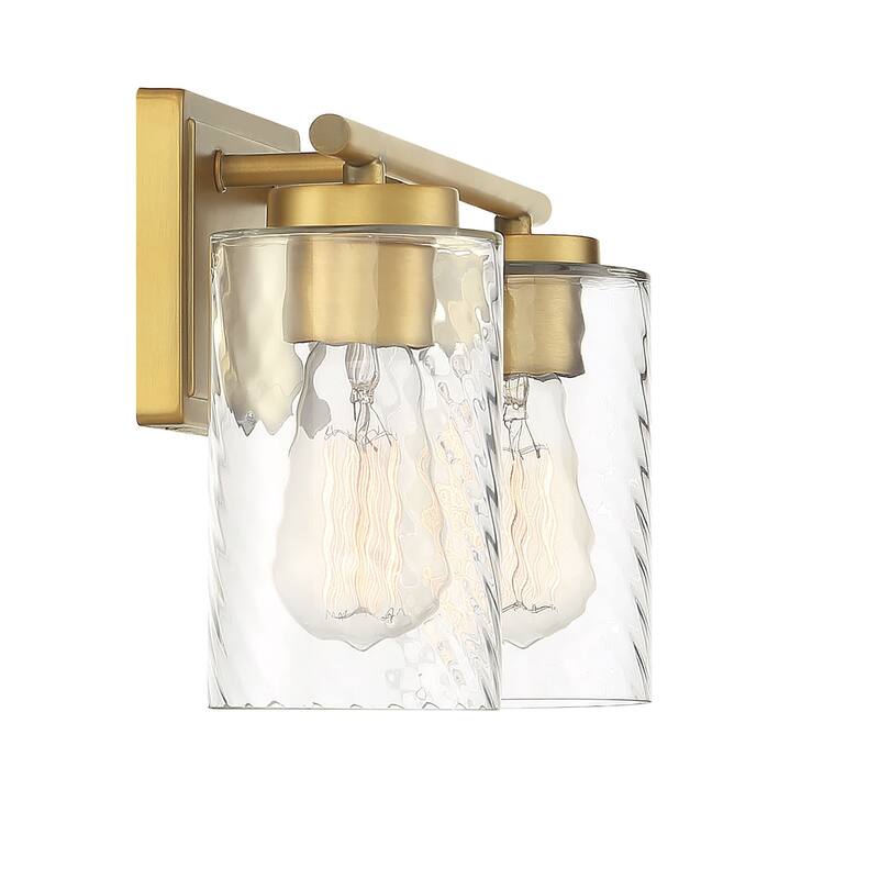 Meridian M80037 2 Light 15" Wide Bathroom Vanity Light with Swirl