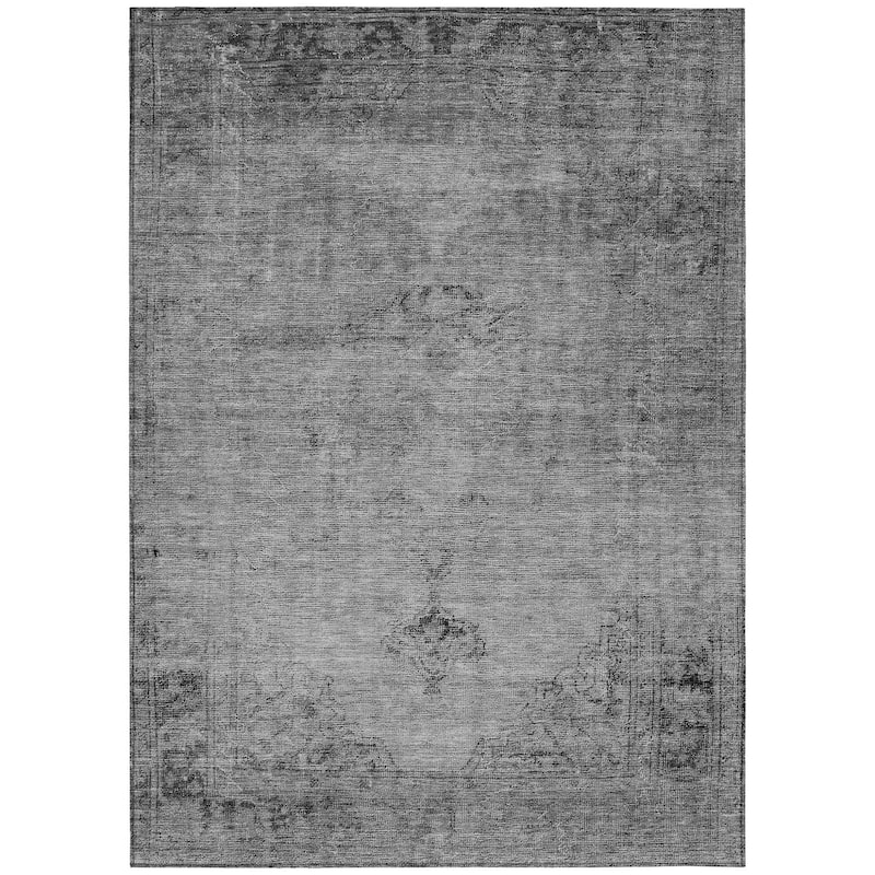 HomeRoots Oriental Traditional Rectangle Outdoor Rug