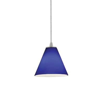 Access Lighting Martini 1 Light LED Pendant - 7" Wide with Cobalt