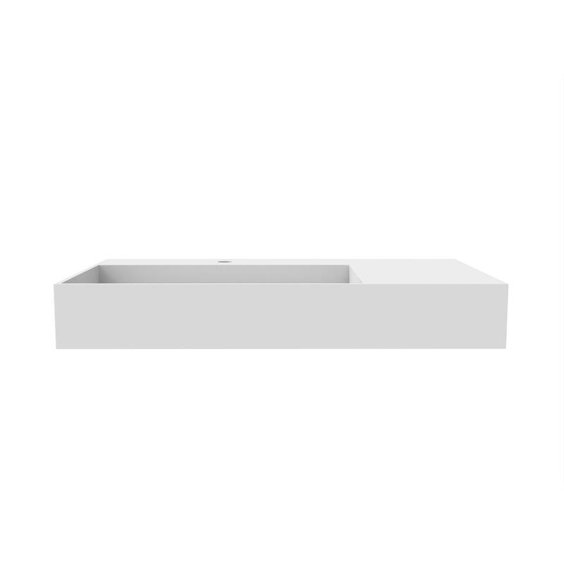 Juniper 36" Solid Surface Bathroom Vanity Top - Left Basin