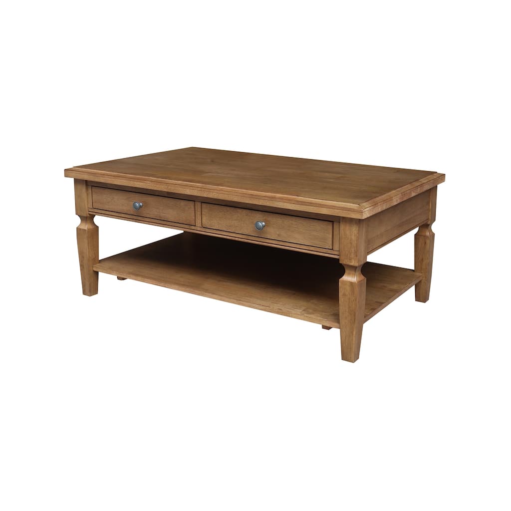 Vista Solid Wood Coffee Table - 48"W x 28"D x 20"H