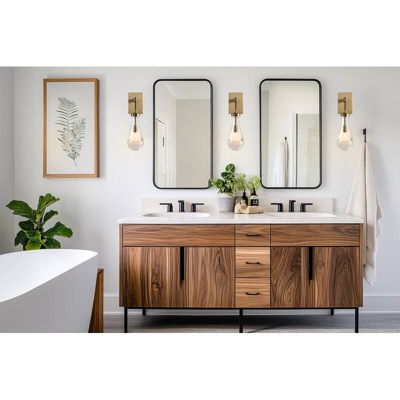KAYLA 5in. 1-Light Gold Wall Sconce (2-Sets)
