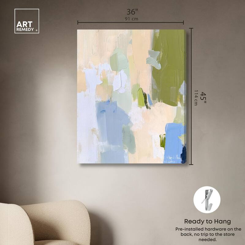 Clover Frost Canvas by Art Remedy, Gallery Wrapped