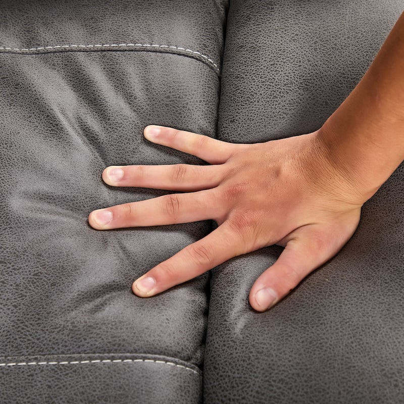 Grey Dual Motor Recliner Chair Featuring 240° Swivel, Rocking Function, USB Ports, and Adjustable Headrest