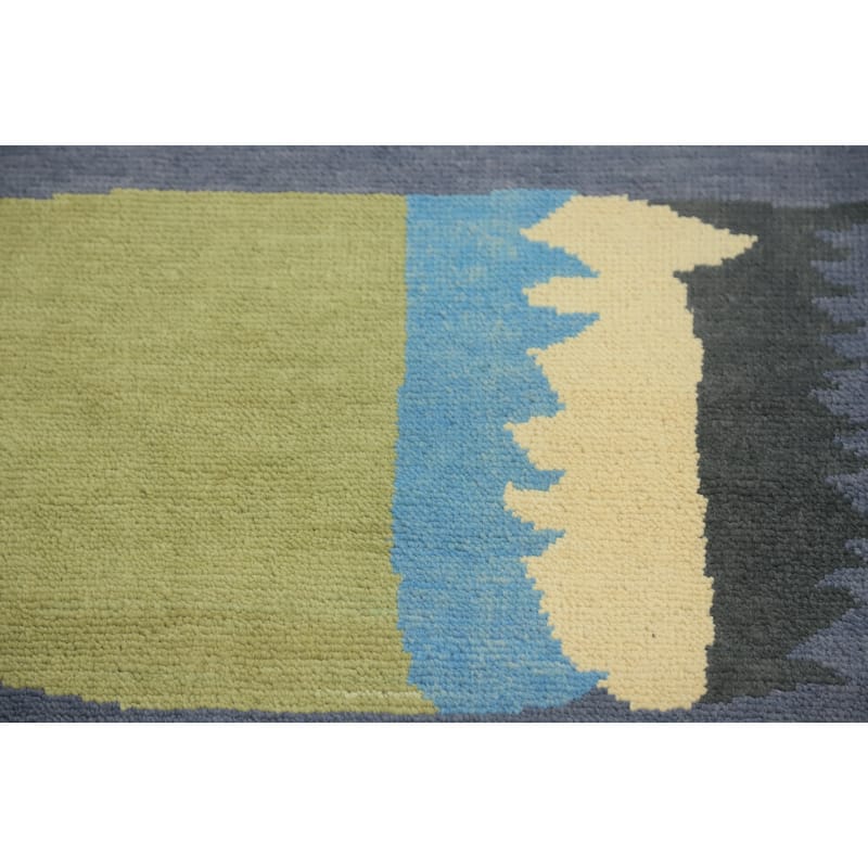 Vegetable Dye Wool Gabbeh Turkish Large Rug Handmade Wool Carpet - 14' 2'' X 10' 7''