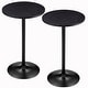 preview thumbnail 17 of 31, Glitzhome 39.5"H Modern Bistro Walnut Top Round Pub Bar Table
