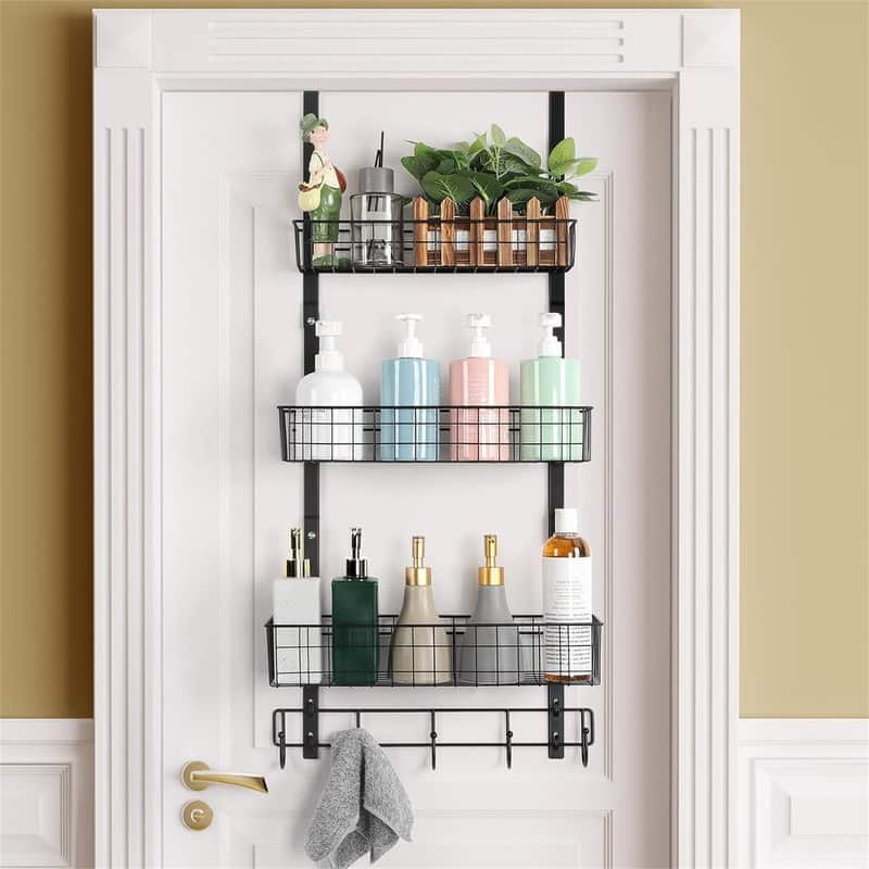 Over the Door Pantry Organizer 3 Tier Hanging Basket - 5.5"D x 16.5"W x 35.4"H