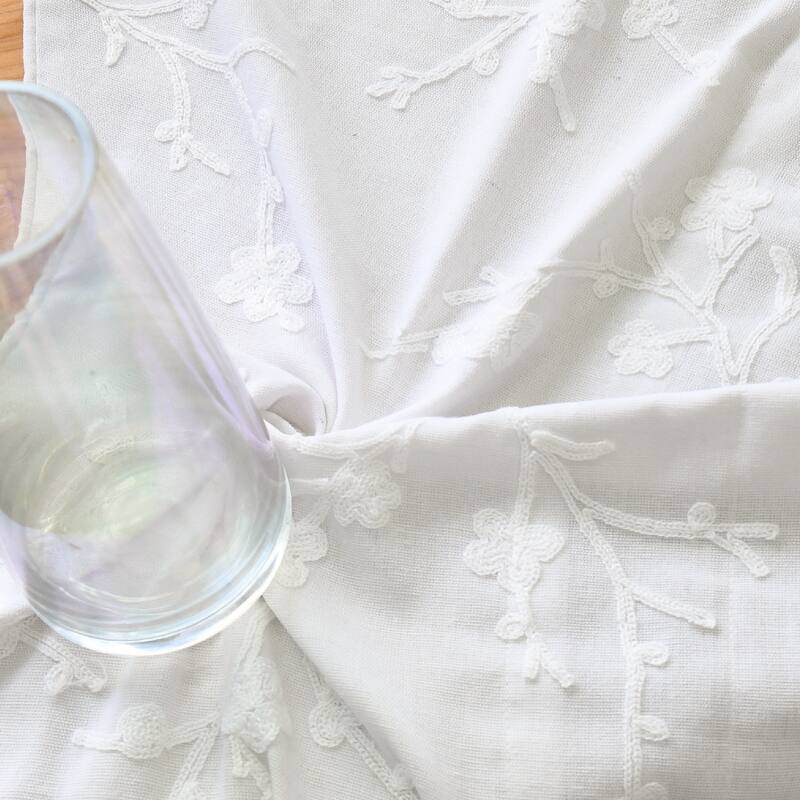 Home Soft Things Chain Embroidery Valance 2 Piece Set