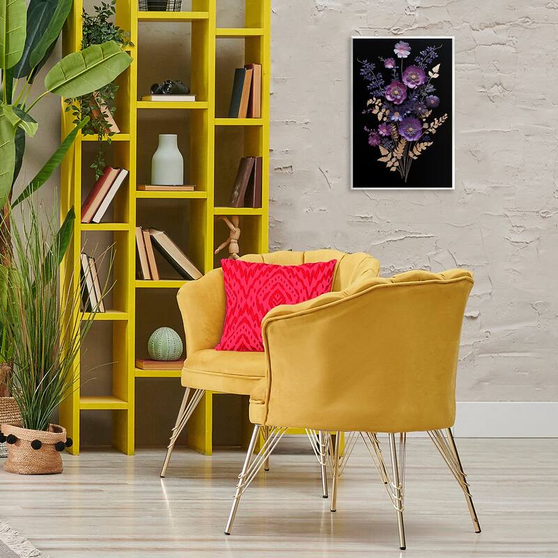 Stupell Dimensional Purple Flowers Wall Plaque Art Design By Heidi Kuntz
