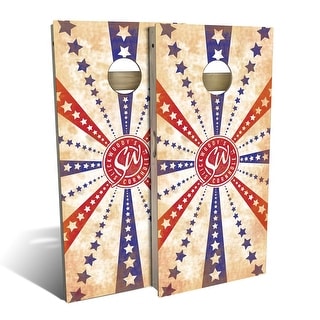 American Flag Stars and Stripes Outdoor Cornhole Board Set