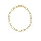 preview thumbnail 1 of 15, Joelle Gold Link Chain Women's Bracelet - 14K Paperclip Link Chain 3.4 mm For Her