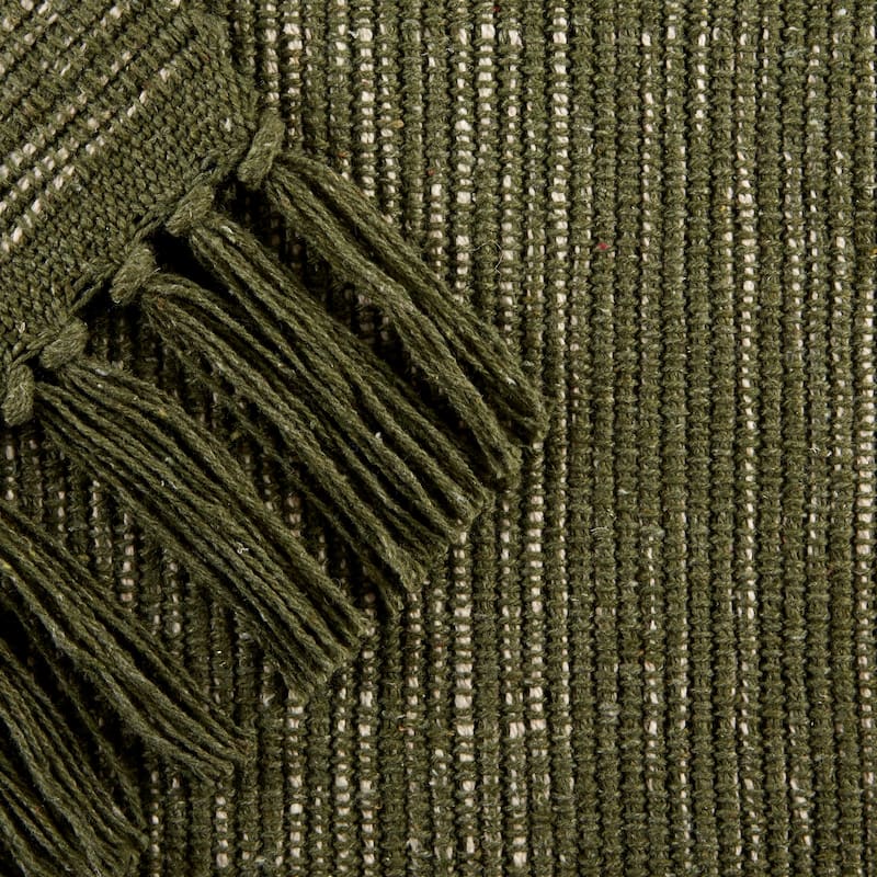 DII Gray and Off White 2-Tone Ribbed Rug 2x3 Ft - 24.0 In. L X 36.0 In. W X 0.2 In. H