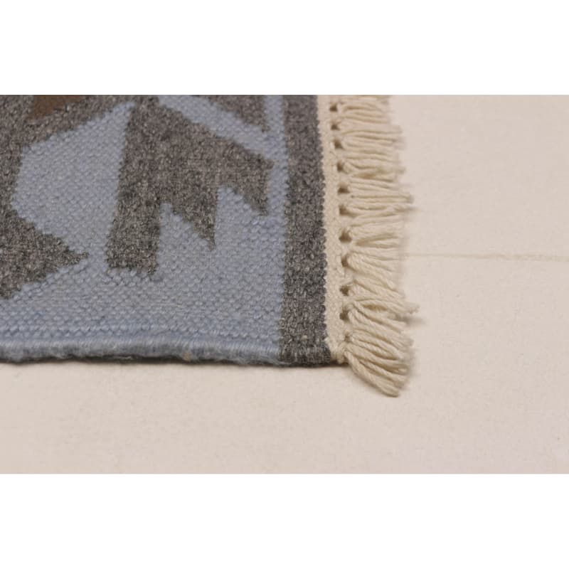 Ankara FW Grey Kilim 5'1" x 8'0" - 5'1 x 8'0
