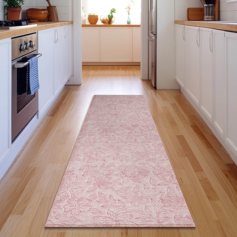 Premium Washable Super Soft Muted Floral Mayfield Rug