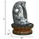 preview thumbnail 4 of 7, Buddha Fountain Indoor Decoration Zen Meditation Tabletop Waterfall
