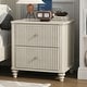 preview thumbnail 2 of 116, Wood NightStand with Metal Handle