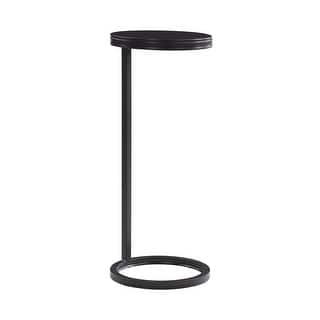 Yancey Round Metal Accent Table
