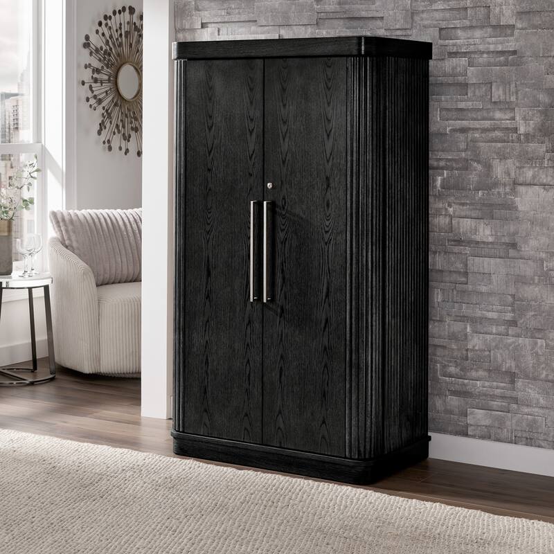 NoMad Bar Wine Storage Cabinet with Keys and LED Lights by iNSPIRE Q Classic