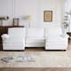 Option White Corduroy-2 Ottoman