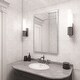 preview thumbnail 1 of 3, Allan Andrews Clear Framed Rectangle Clare Wall Mirror - 47 diameter x 1""
