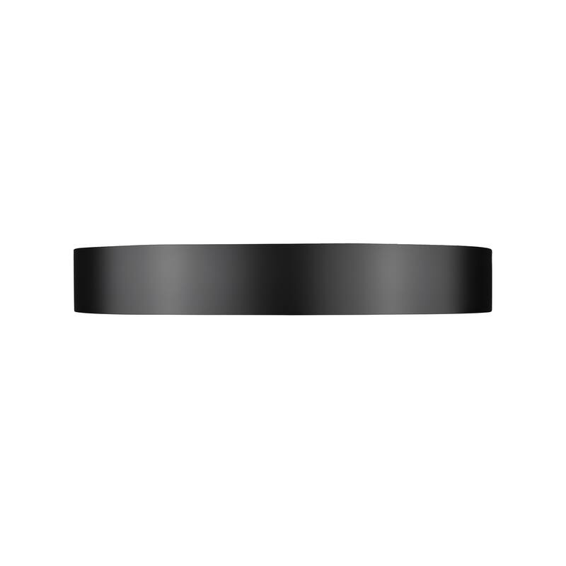 Kawan 1 Light Flush Mount in Matte Black + Modern Gold