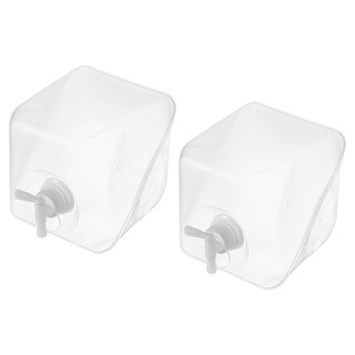 2Pcs 5 Liter LDPE Collapsible Water Container w Spigots & Sealing Caps ...