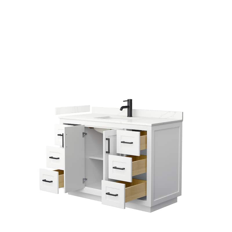 Miranda 48-inch Single Vanity, Quartz Top