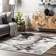 preview thumbnail 4 of 18, Nuloom Remona Modern Abstract Area Rug 6'7" x 9' - Grey