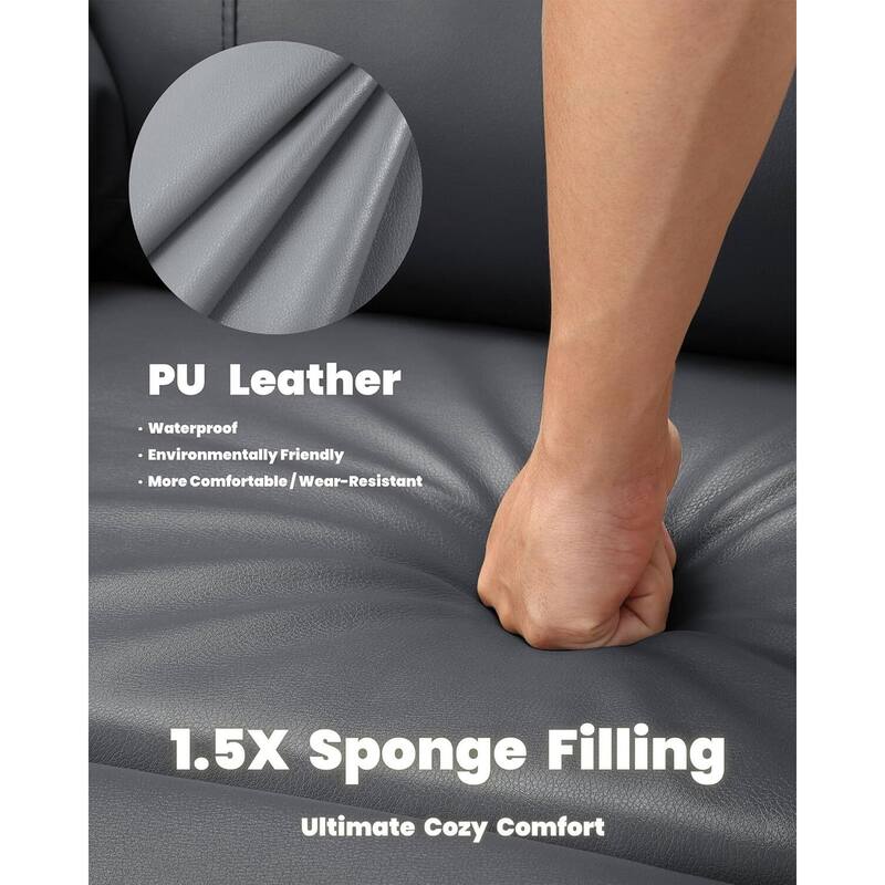 360° Swivel Manual Recliner Chair, with Massage & Remote Control