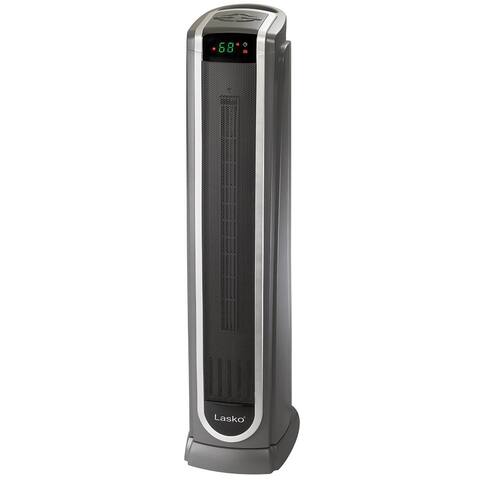 Lasko 5572 Portable Electric 1500W Room Oscillating Ceramic Tower Space Heater - 5.58