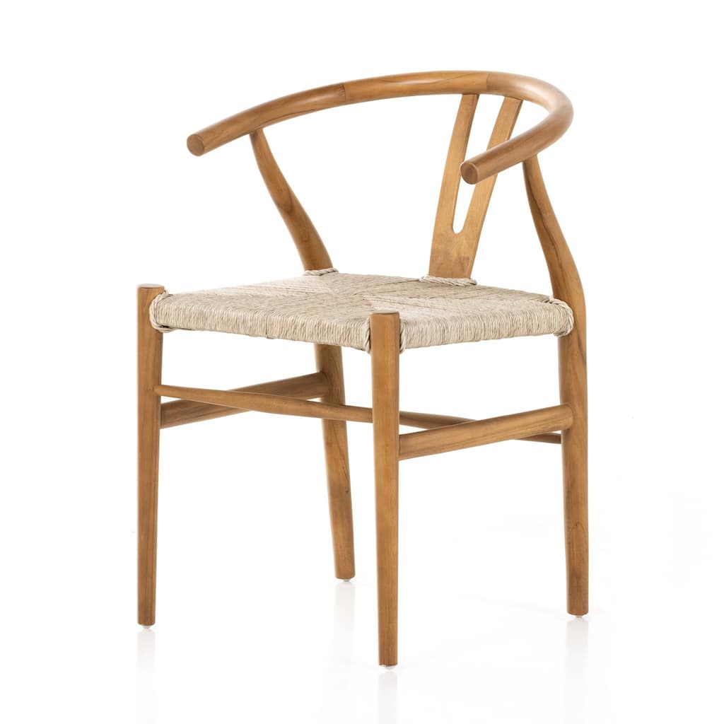 Haddock Dining Chair-Natural Teak - 21.5W x 22.5D x 31.5H