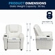 preview thumbnail 160 of 189, Contemporary Kids Recliner with Cup Holder and Headrest - 24"W x 21.5" - 36.5"D x 27"H