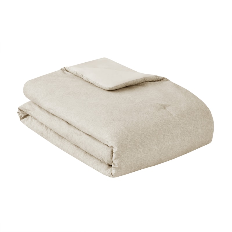 Chelsea Square Reese Chambray Print Microfiber Comforter Set with Bed Sheets