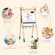 preview thumbnail 10 of 9, Costway All-in-One Wooden Kid's Art Easel Height Adjustable Paper Roll - See Details