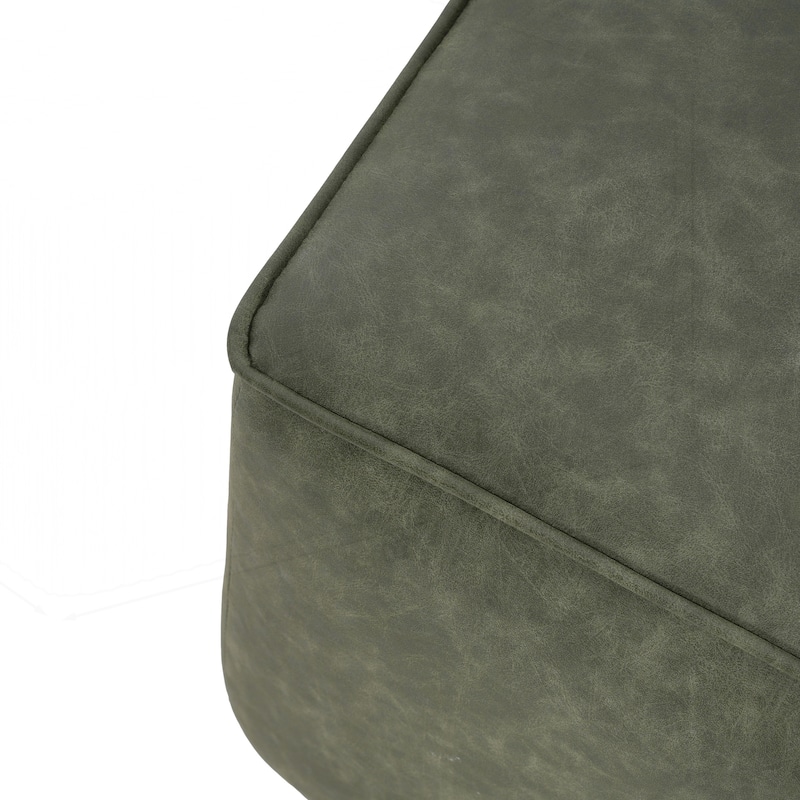 Square PU Leather Ottoman