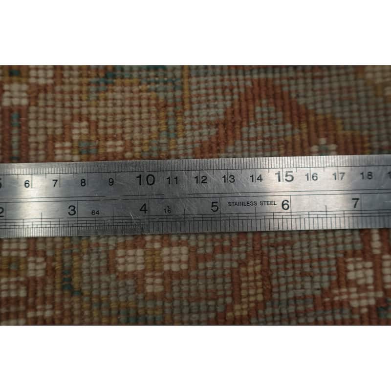 Hand Knotted Oriental 100% Wool Carpet Traditional Floral Navy Blue & Blues Ziegler Area Rug - 3' 2'' X 1' 11''