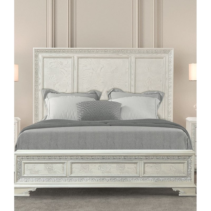 1pc Traditional Creamy White Finish Bed