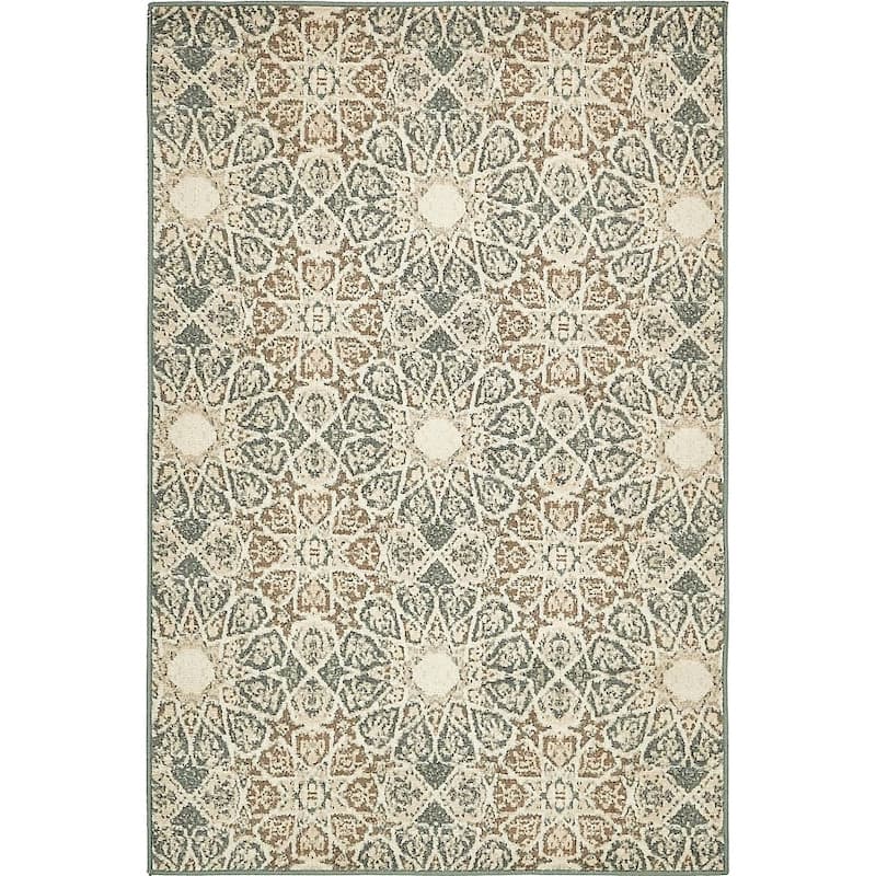 Contemporary Daisy Collection Area Rug