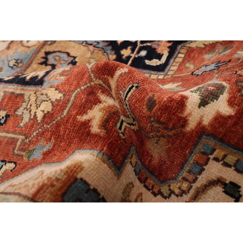 ECARPETGALLERY Hand-knotted Jules Sultane Dark Copper Wool Rug - 5'10 x 8'9