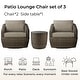 preview thumbnail 67 of 78, Patio Wicker Furniture Set Outdoor Rattan Bistro Set