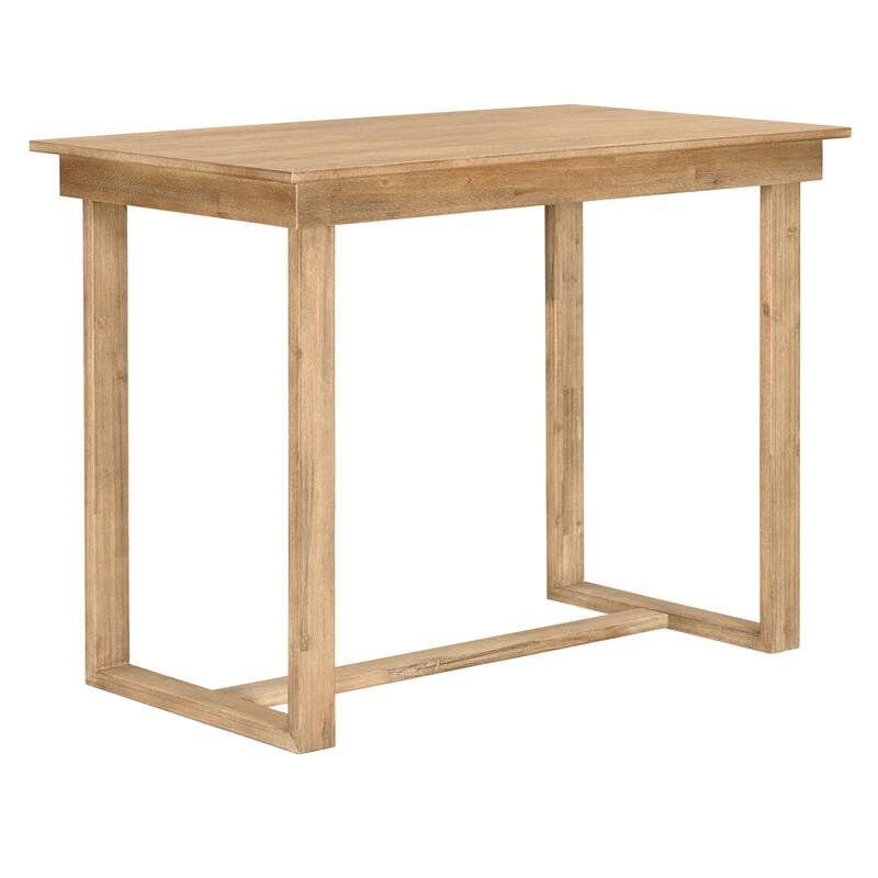 Counter Height 5-Piece Dining Table Set with Rectangular Dining Table and 4 Dining Chairs for Small Space Restaurant Bistro