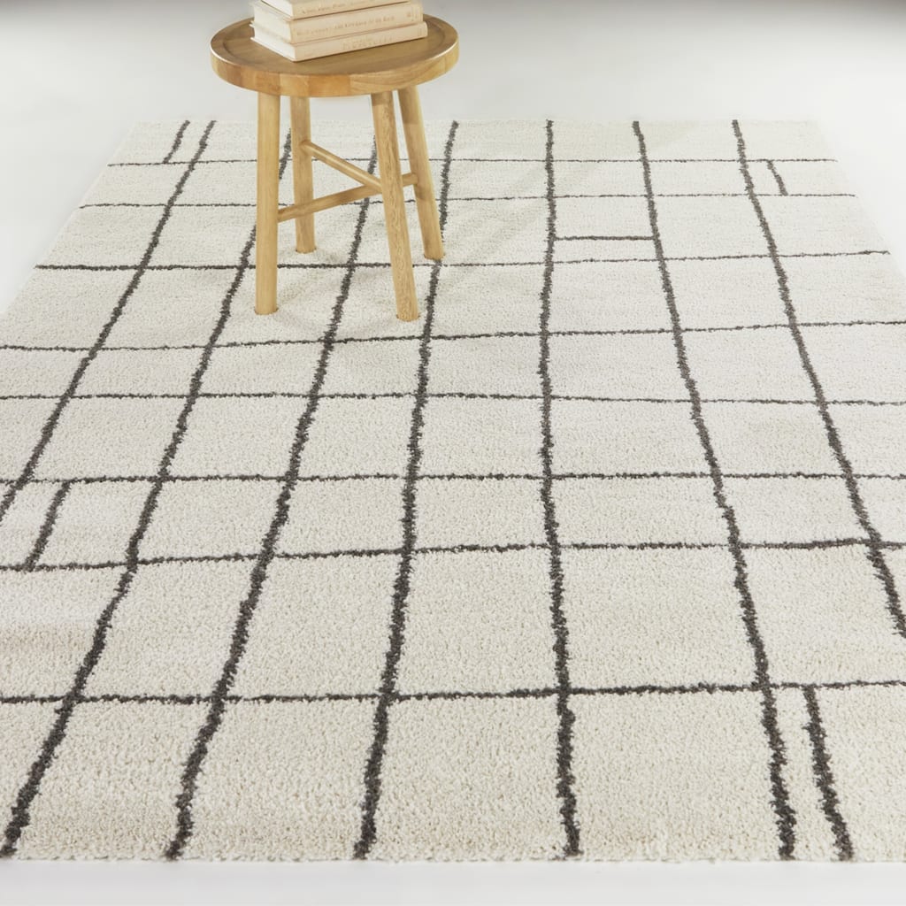 Cerulli Geometric Checkered Board Area Rug
