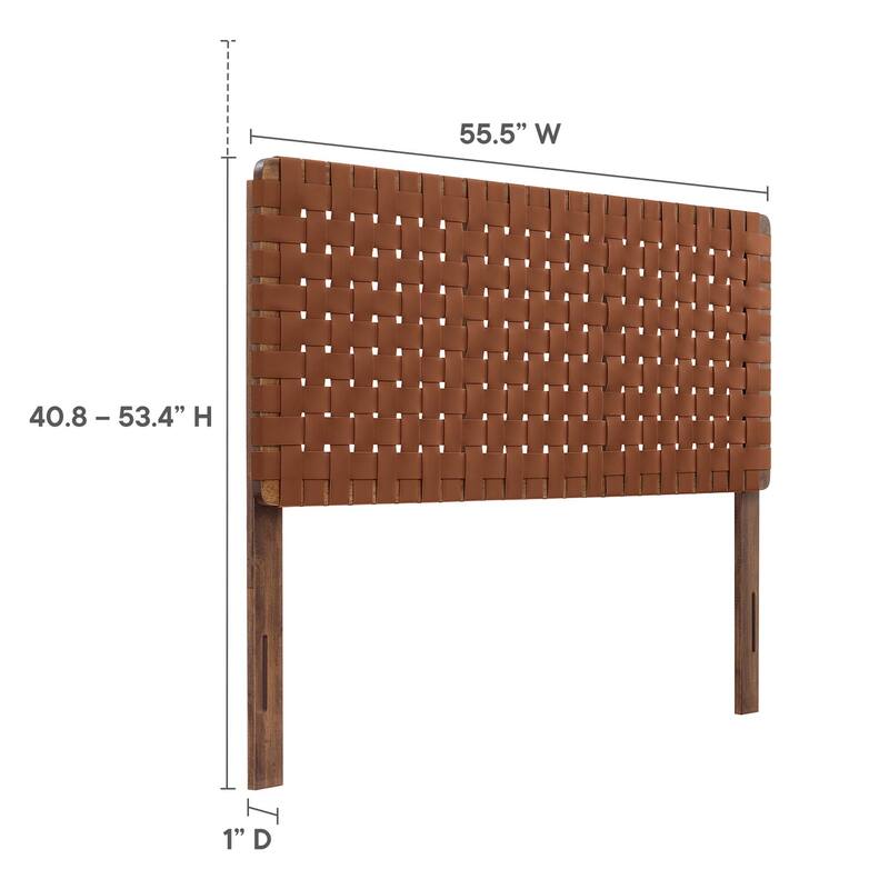Sparta Twin/Full/Queen/King Vegan Leather Weave Headboard
