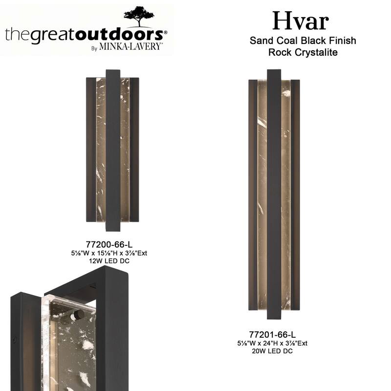 The Great Outdoors 77200-L Hvar 15" Tall ADA LED Outdoor Wall Sconce