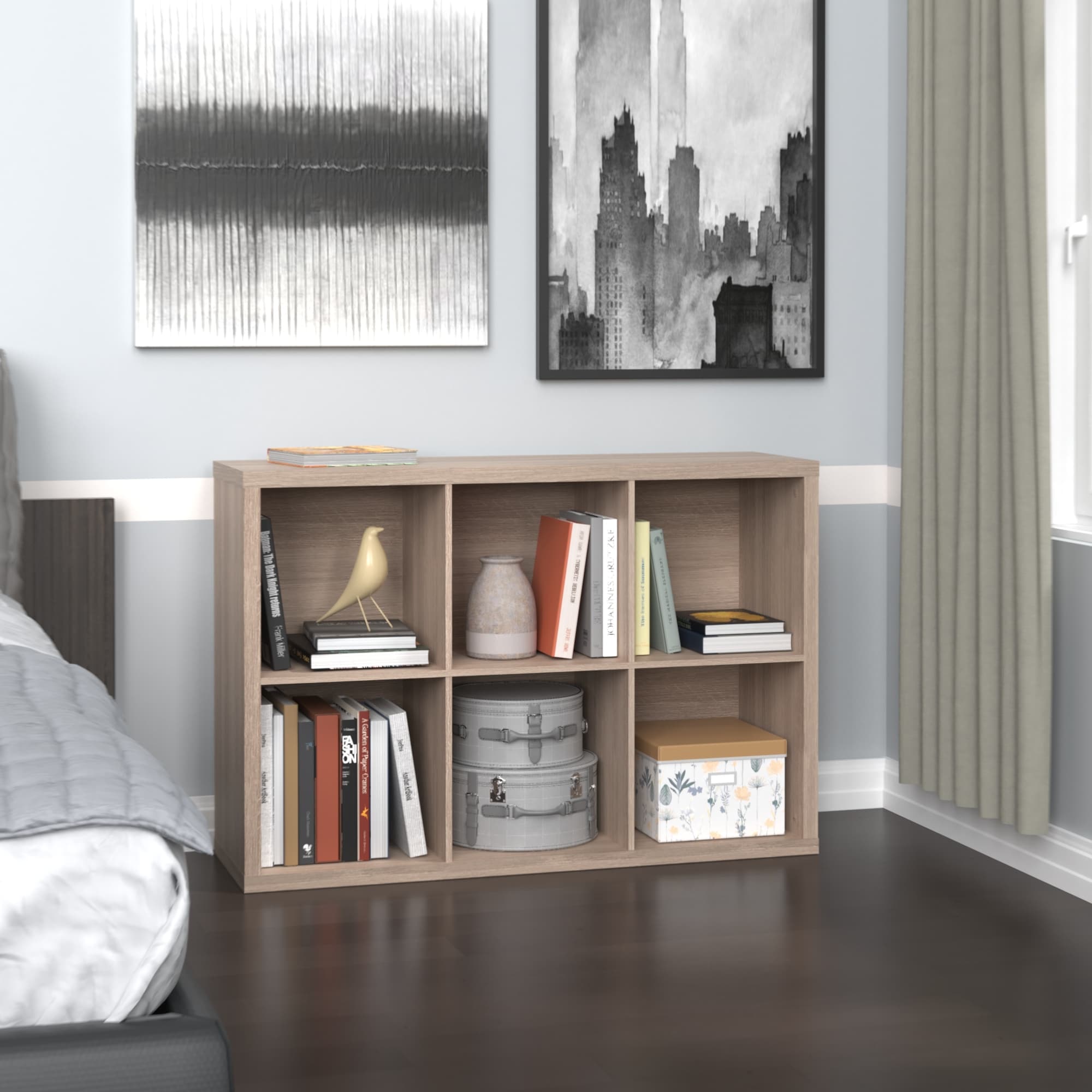 ClosetMaid Decorative Storage 6-cube Organizer - On Sale - Bed