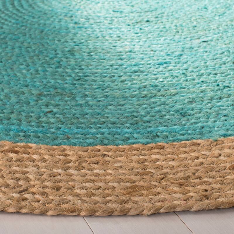 SAFAVIEH Handmade Natural Fiber Charlyne Bordered Round Jute Rug